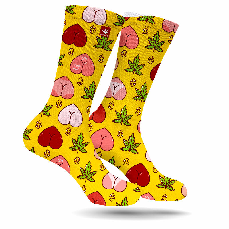 Peaches & Cream WEED SOCKS
