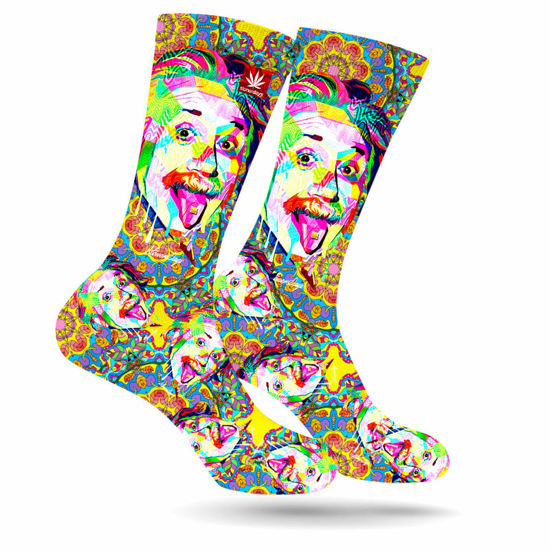 Einstein Pop Art Cannabis Socks