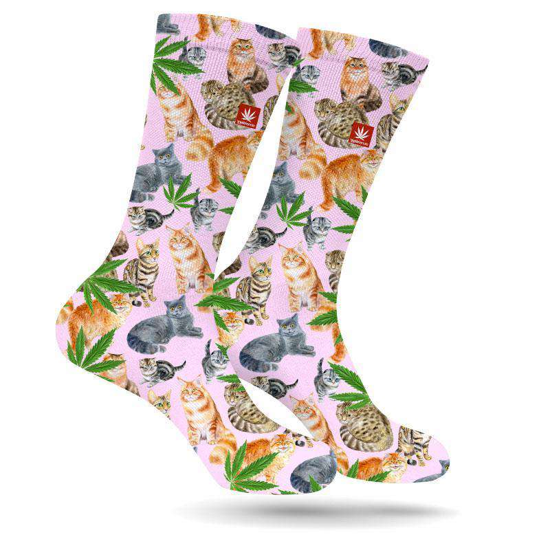 SMOKE MEOWT MARIJUANA SOCKS