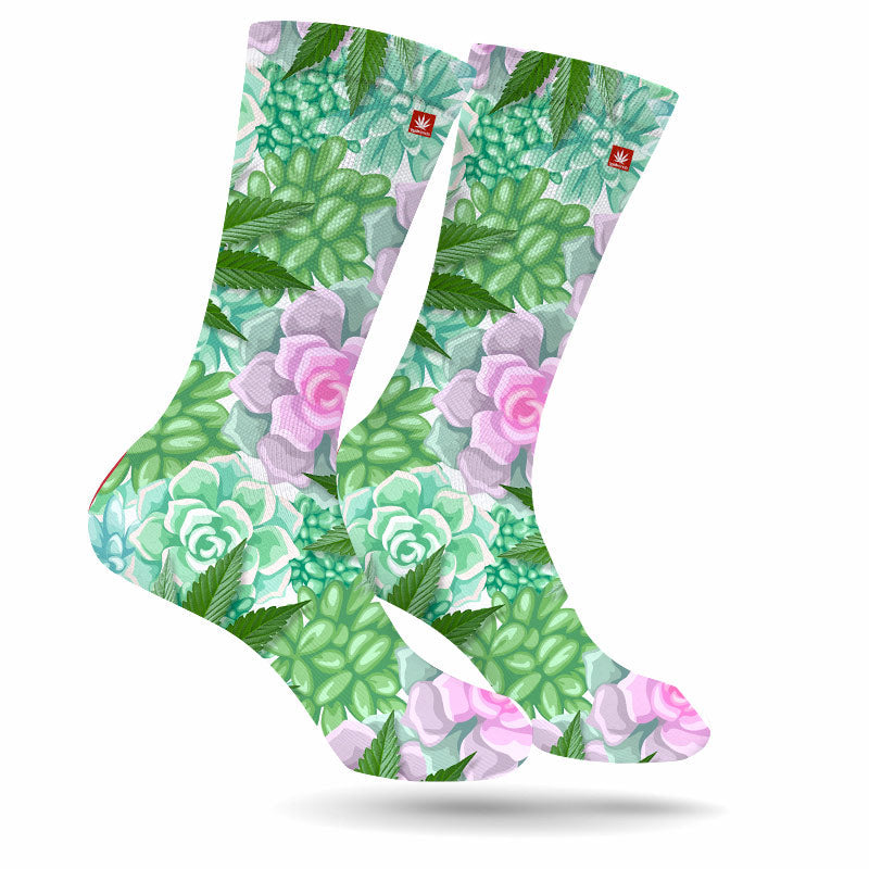 SUCCULENTS & SATIVA WEED SOCKS
