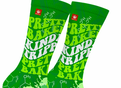 Pretty Baked Green WEED SOCKS