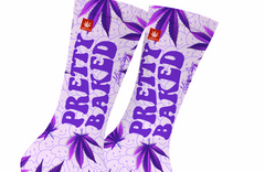 Pretty Baked Purple WEED SOCKS