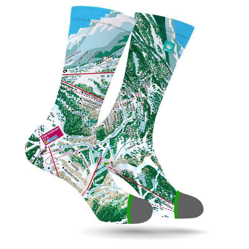 TELLURIDE MARIJUANA LEAF SOCKS