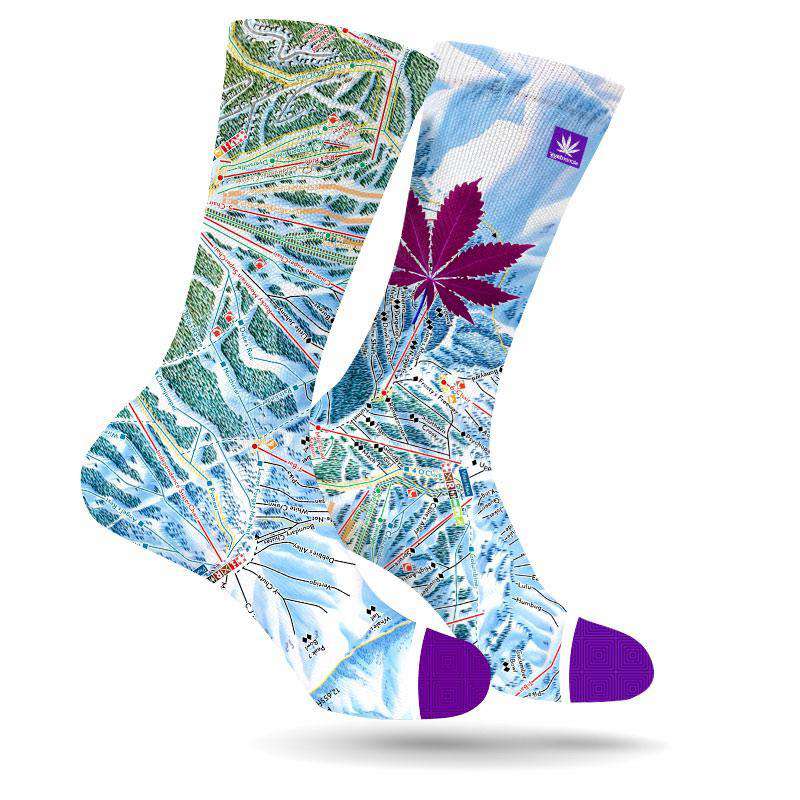 VAIL MARIJUANA LEAF SOCKS