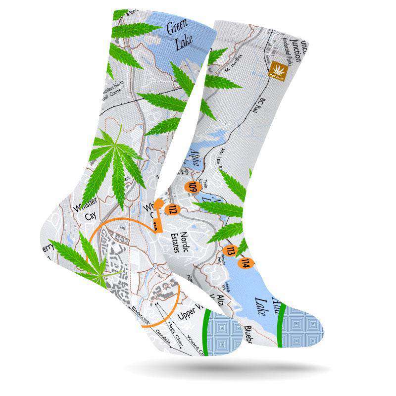 WHISTLER WEED LEAF SOCKS