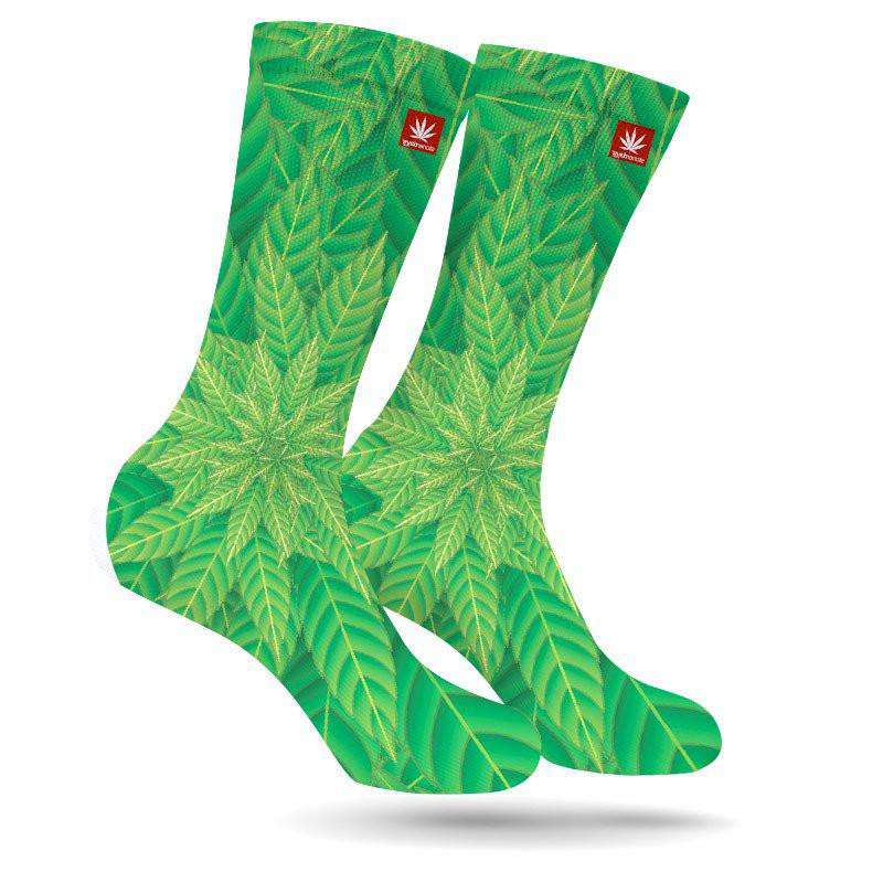 KALEIDOSCOPE WEED MARIJUANA STONER SOCKS