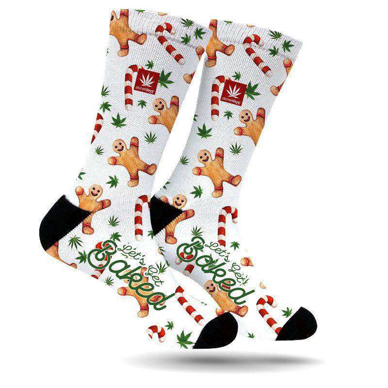 LETS GET BAKED CREW SOCKS